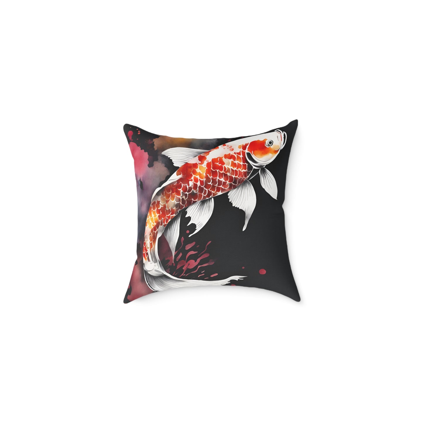 Koi Carp 01 Poly Pillow - Natures Beauty Design