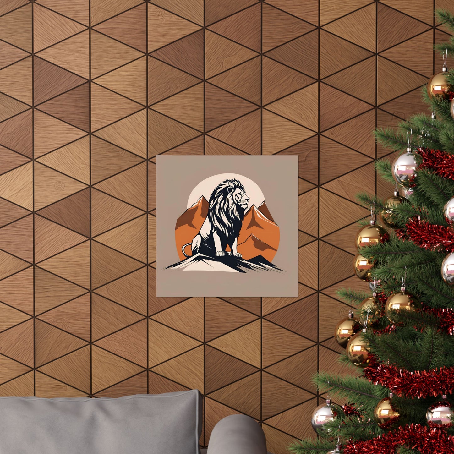 Lone Collection Lion 7 Matte Square Posters