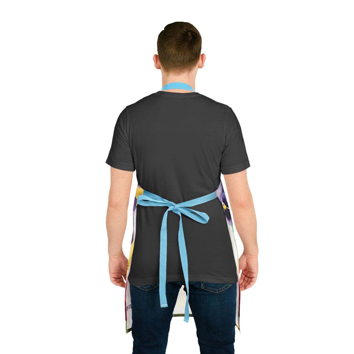 Pansies 03 Apron 5-Color Straps