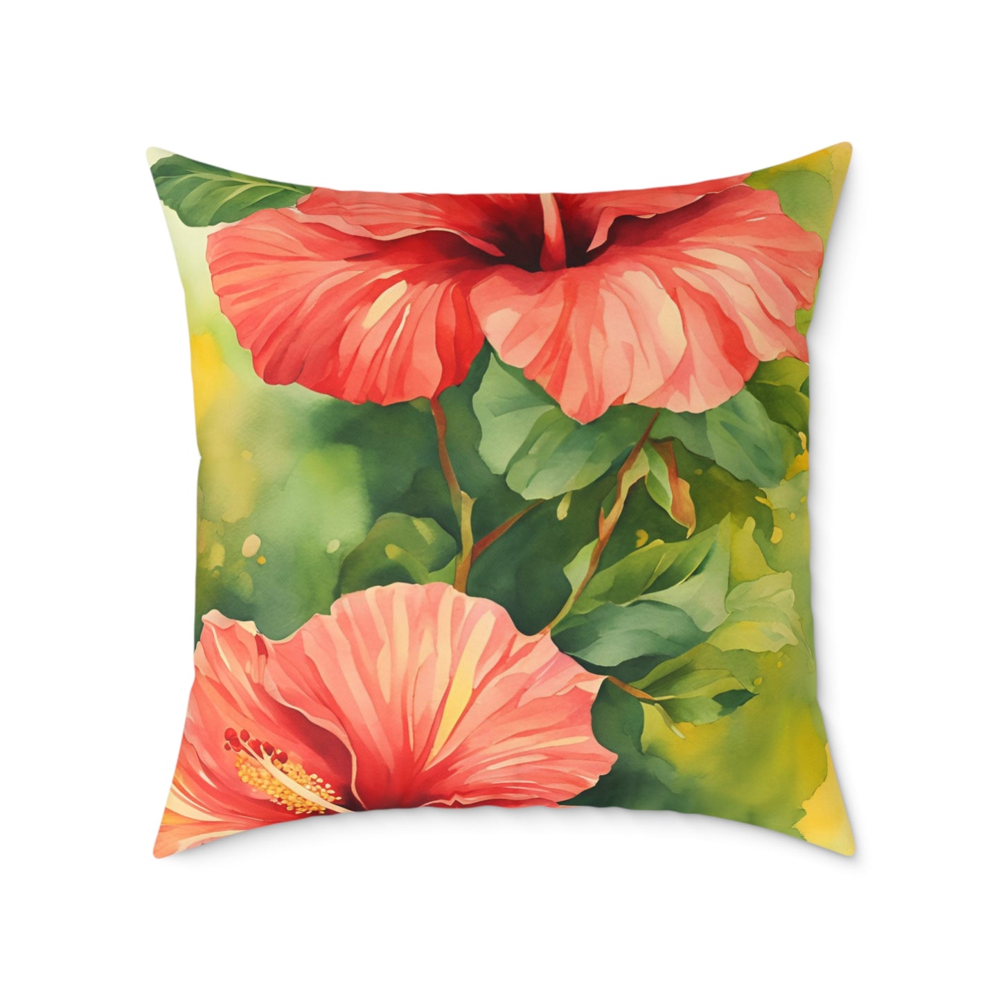 Hibiscus 01 Poly Pillow - Natures Beauty Design
