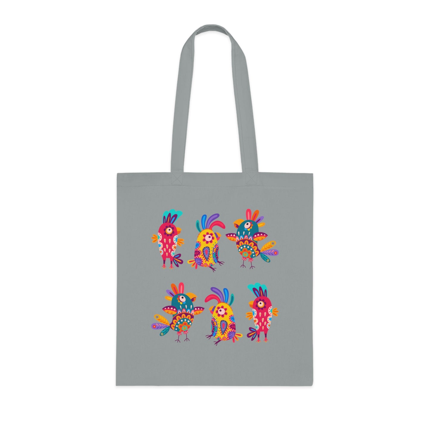 Funky birds 11 Cotton Tote