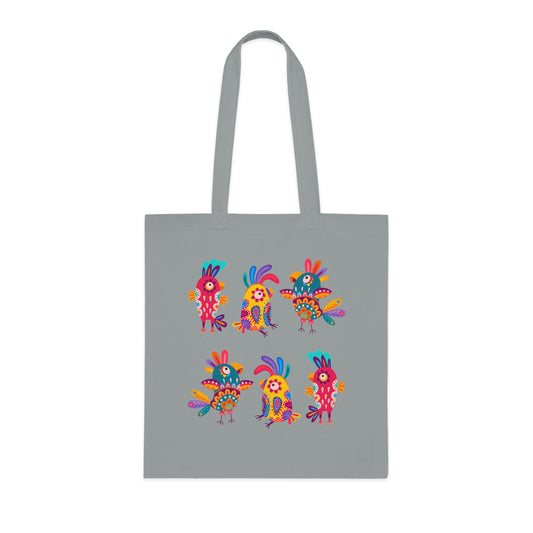 Funky birds 11 Cotton Tote