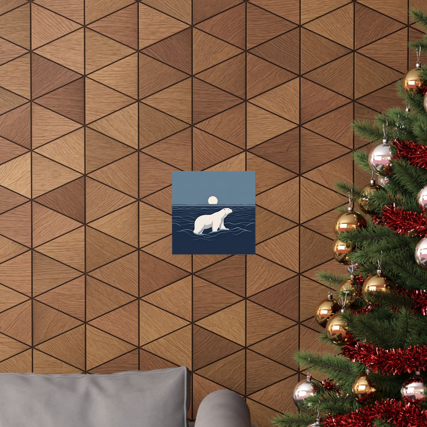 Lone Collection Polar Bear 8 Matte Square Posters