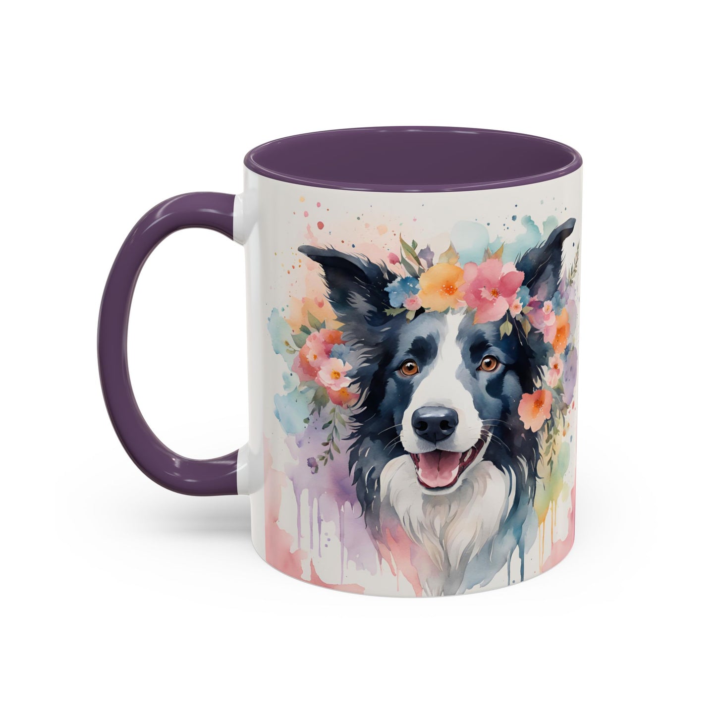 Border Collie 01 Accent Coffee Mug - Dog Lover Gift