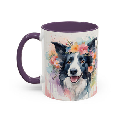 Border Collie 01 Accent Coffee Mug - Dog Lover Gift