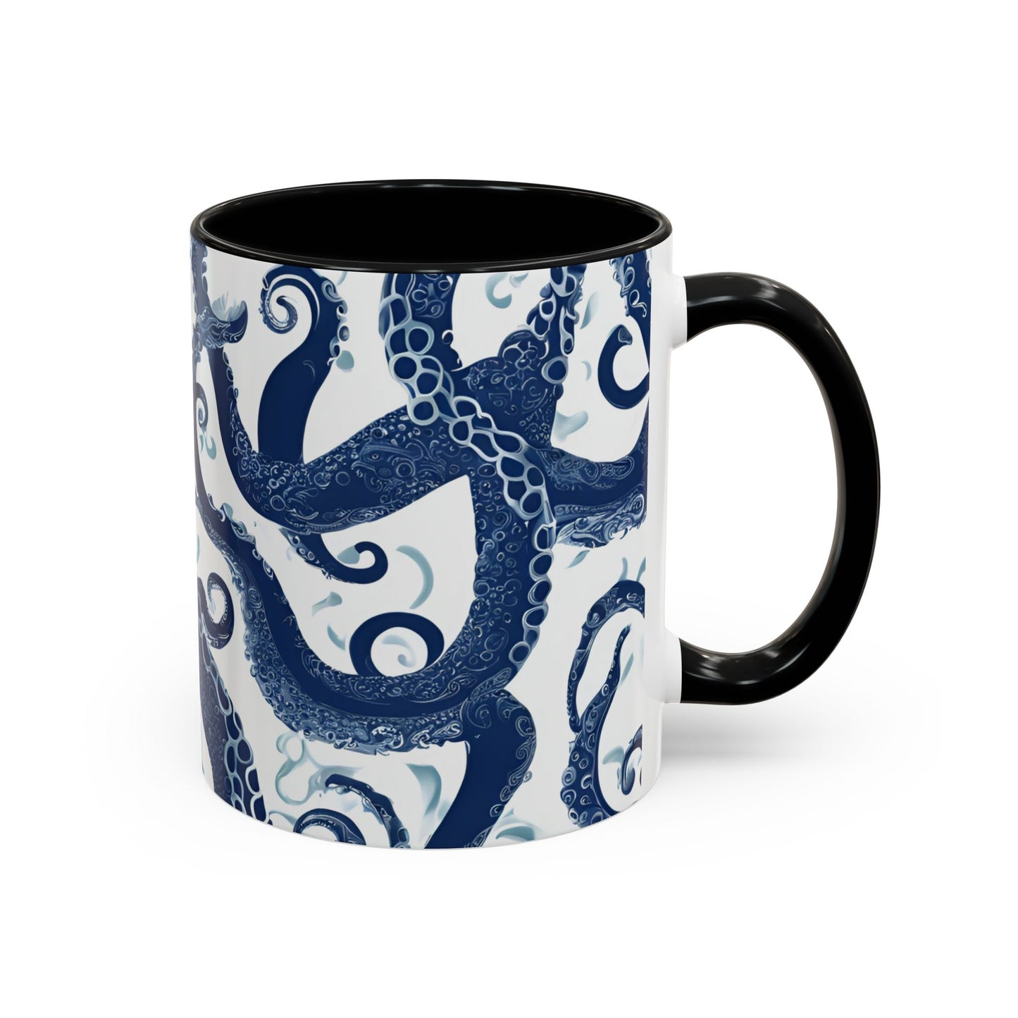 Octopus 1 Accent Coffee Mug (11oz)