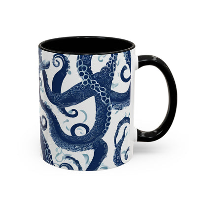 Octopus 1 Accent Coffee Mug (11oz)