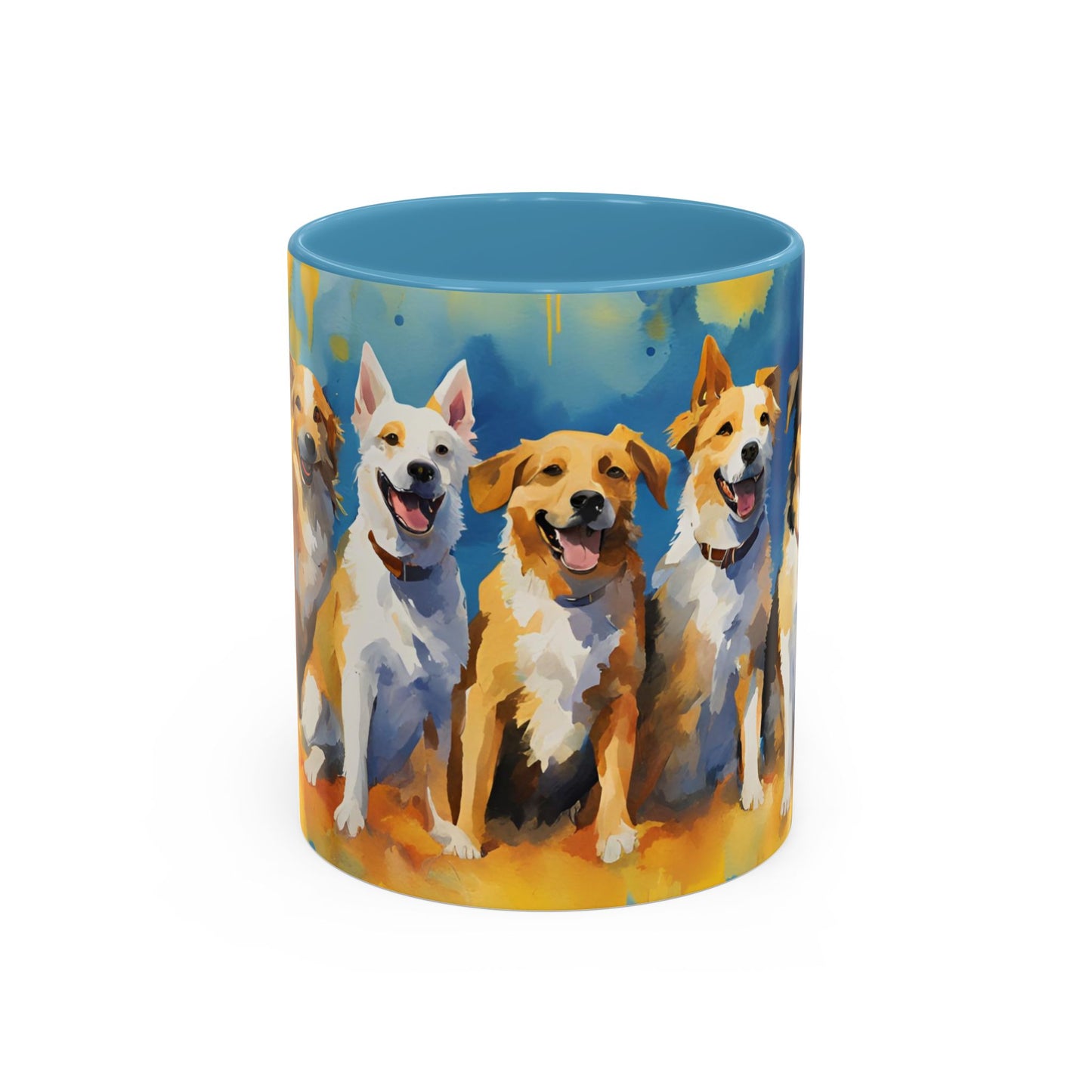 Multicolored Doggies 1 Accent Mug 11oz