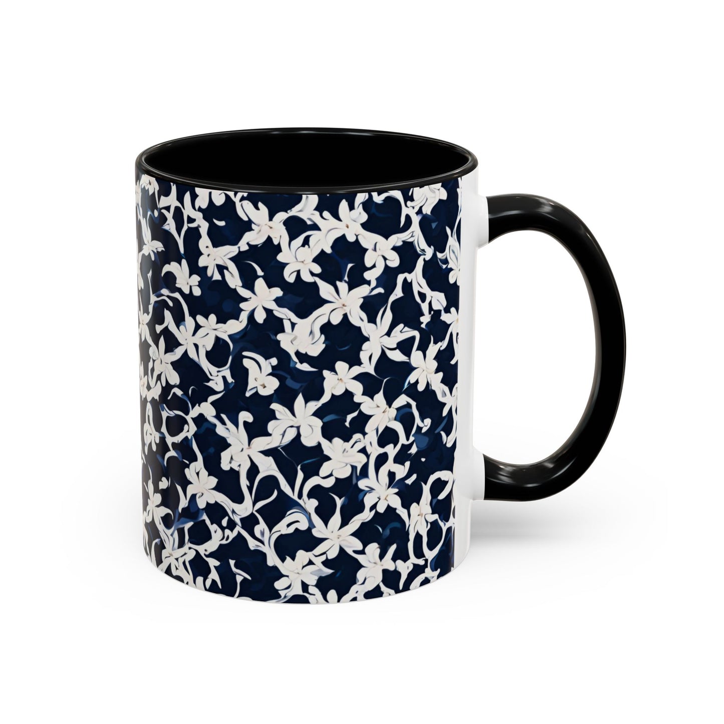 Flower 4 Accent Coffee Mug (11oz)