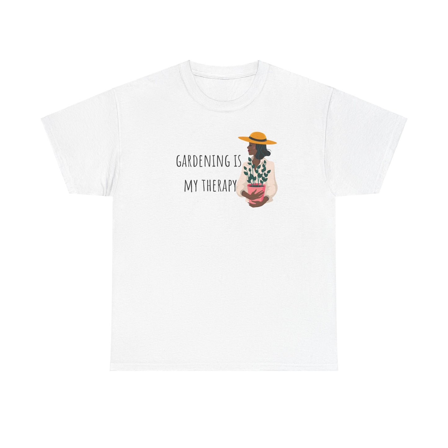 Gardening Is My Therapy Unisex Heavy Cotton Tee