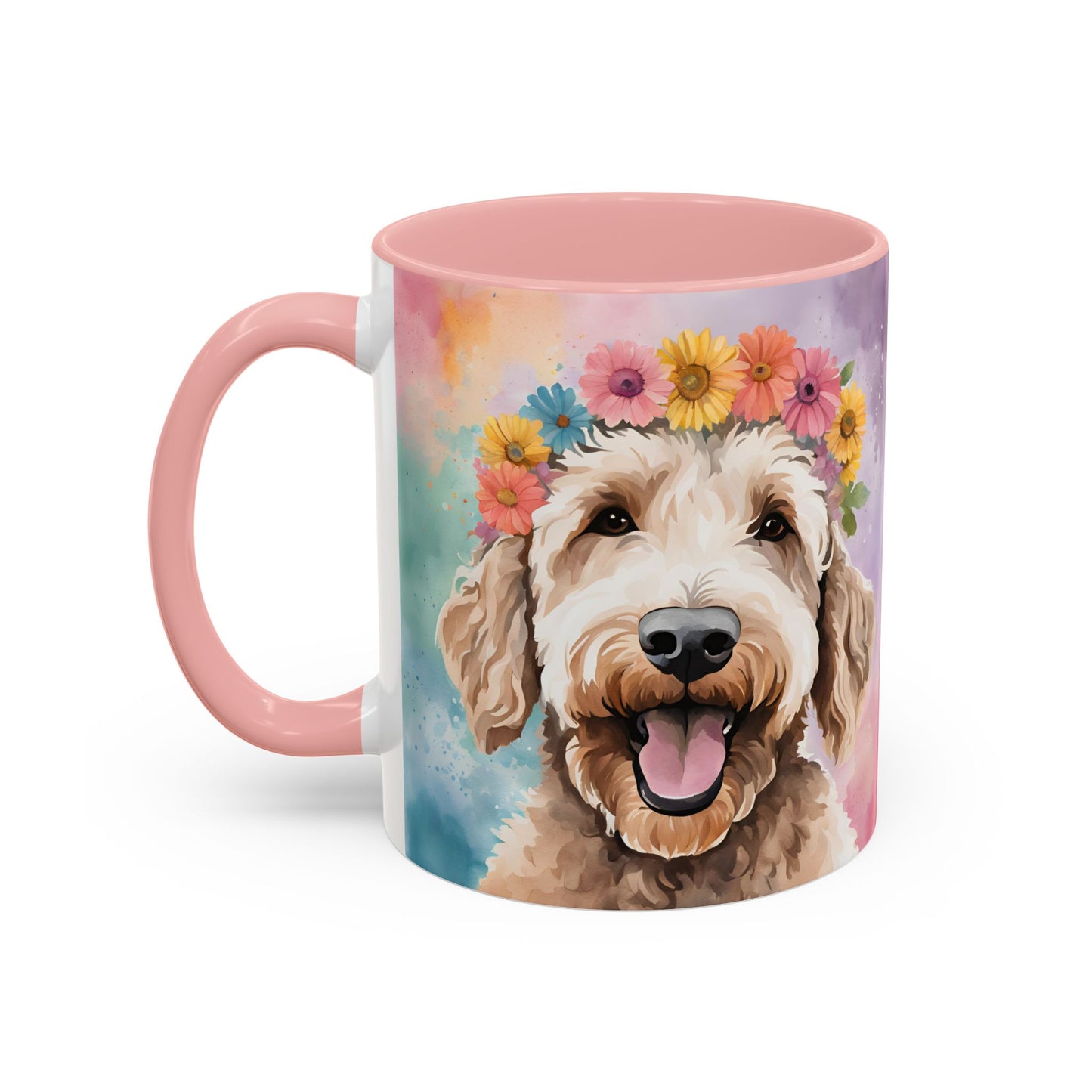Labradoodle 02 Accent Coffee Mug - Dog Lover Gift
