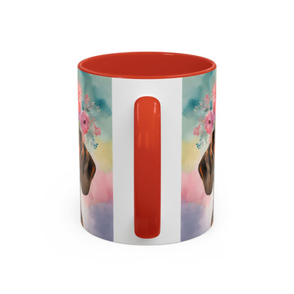 Dachshund 03 Accent Coffee Mug - Dog Lover Gift