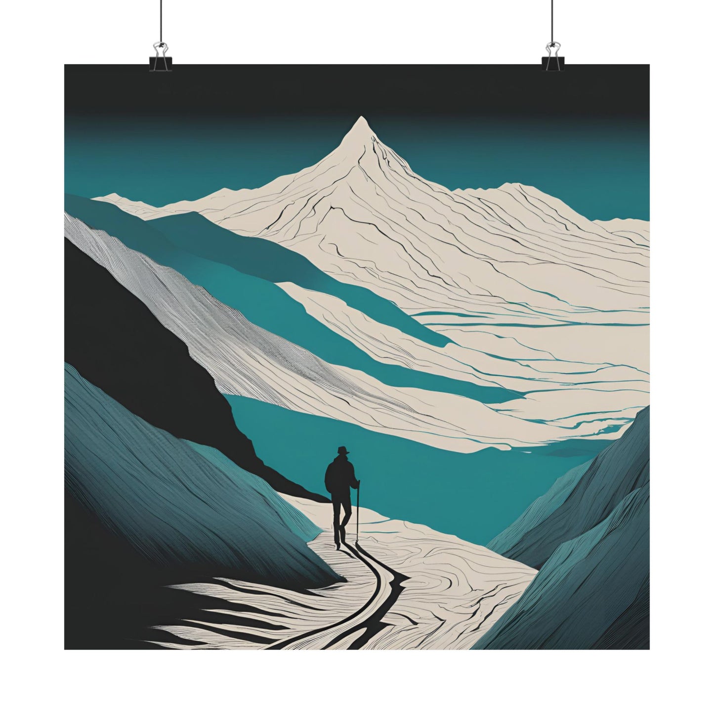 Lone Collection Walker 7 Matte Square Posters