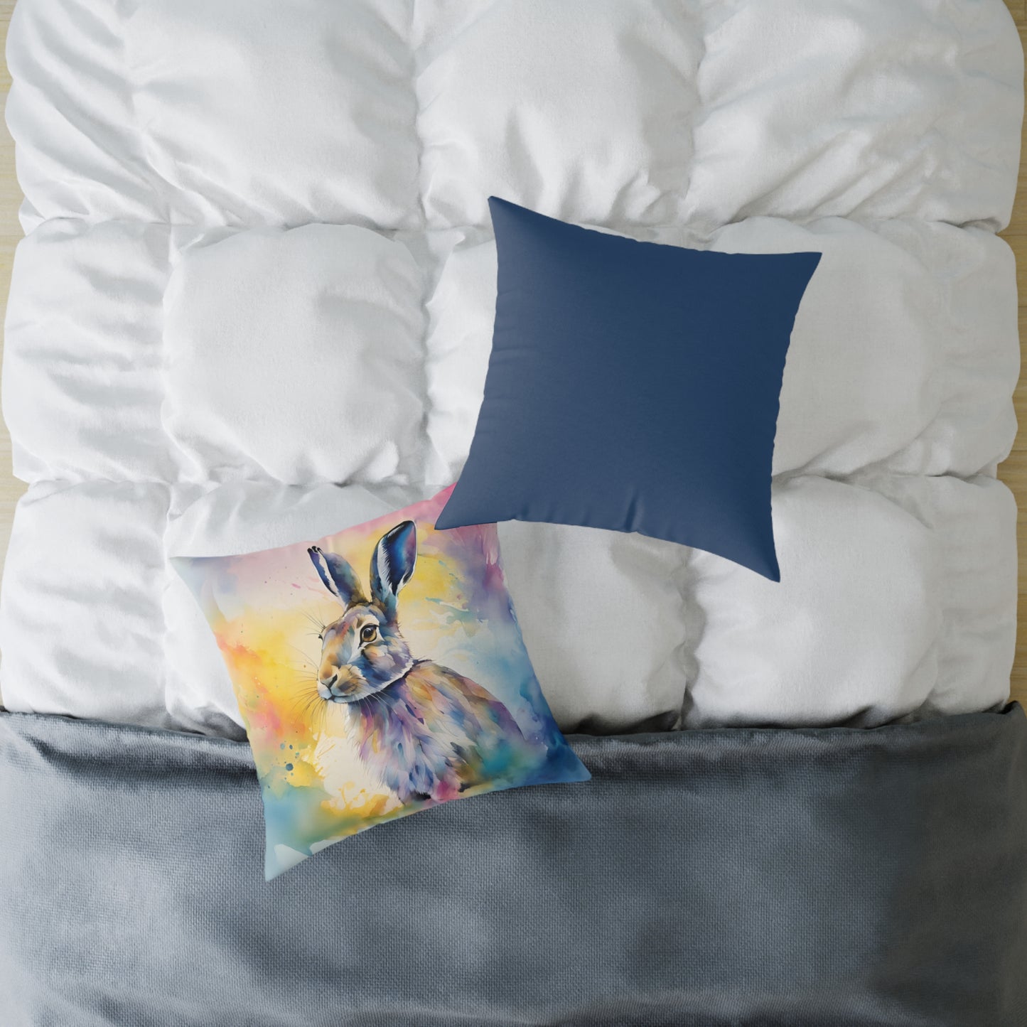 Hare 03 Poly Pillow - Natures Beauty Design