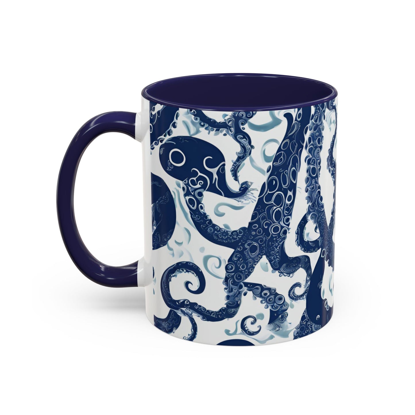 Octopus 1 Accent Coffee Mug (11oz)