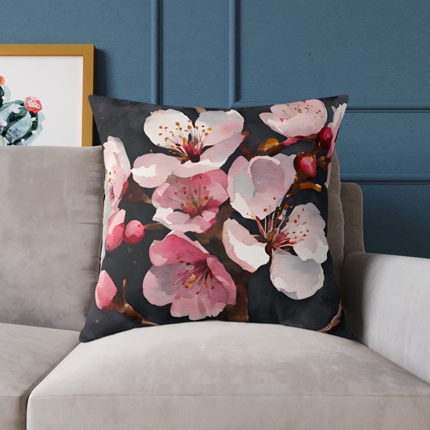 Cherry Blossom 02 Poly Pillow - Natures Beauty Design