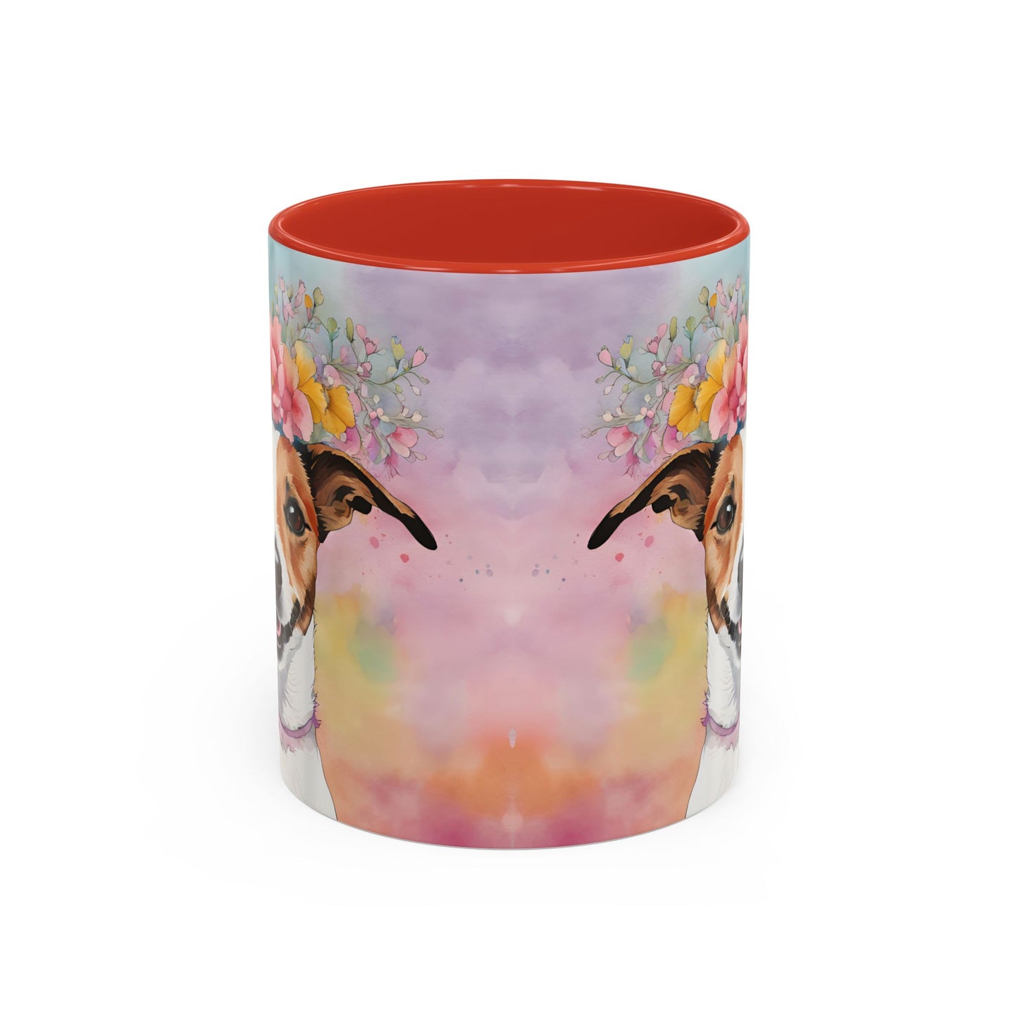 Jack Russell 03 Accent Coffee Mug - Dog Lover Gift