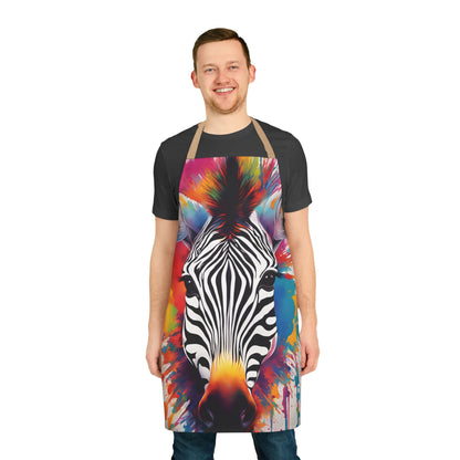 Multi zebra Adult Apron (AOP)