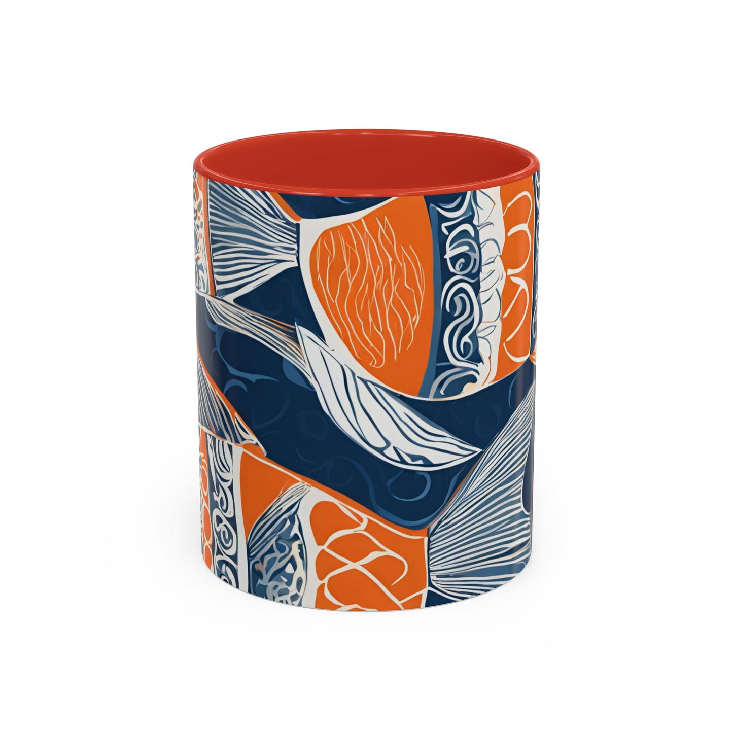Orange Fish 03 Accent Coffee Mug (11oz)
