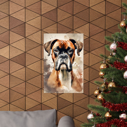 Dogs Boxer 03 Matte Vertical Poster