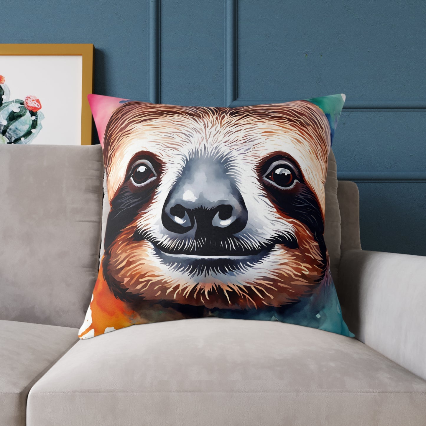Sloth 03 Poly Pillow - Natures Beauty Design