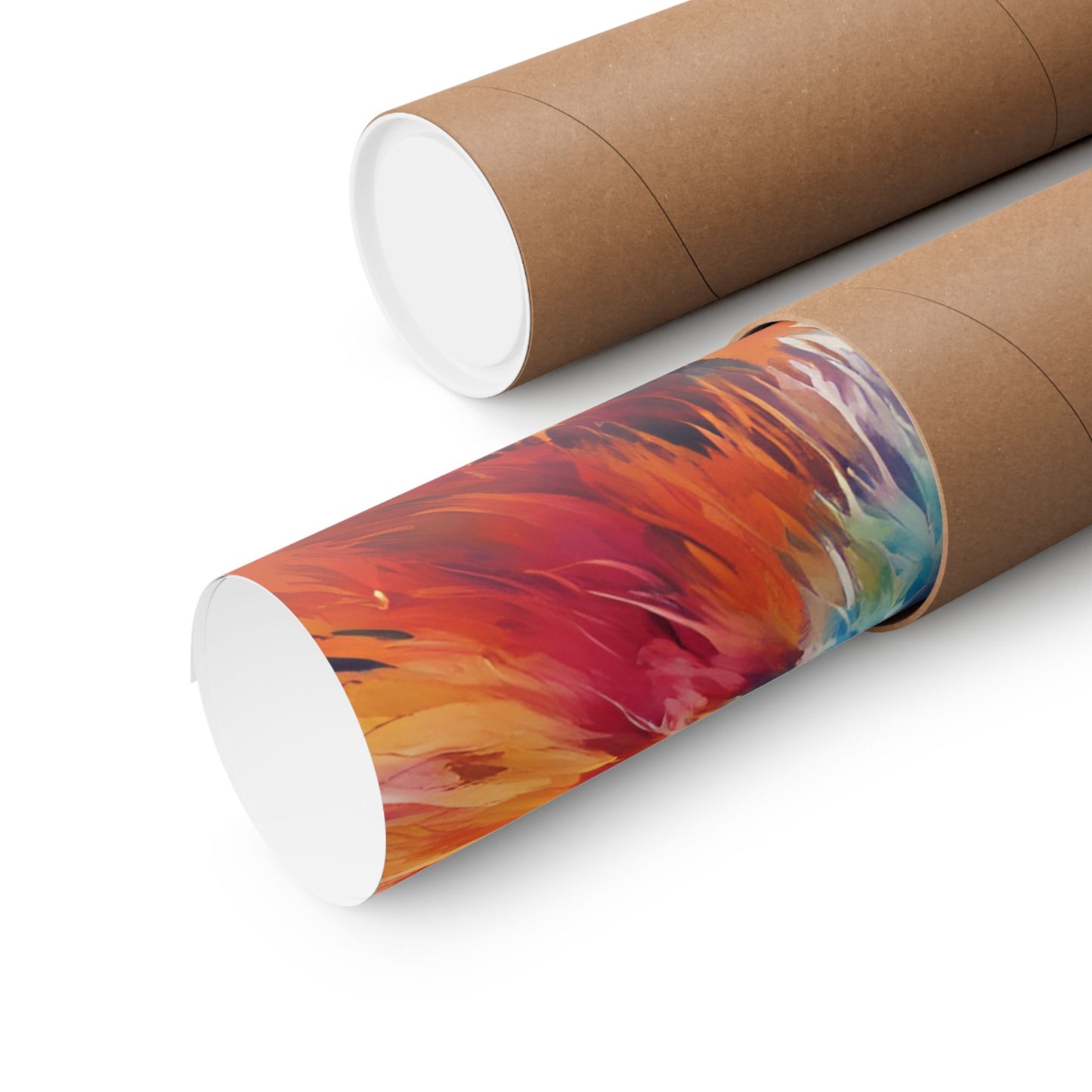 Multicolored Fox 2 Matte Vertical Poster