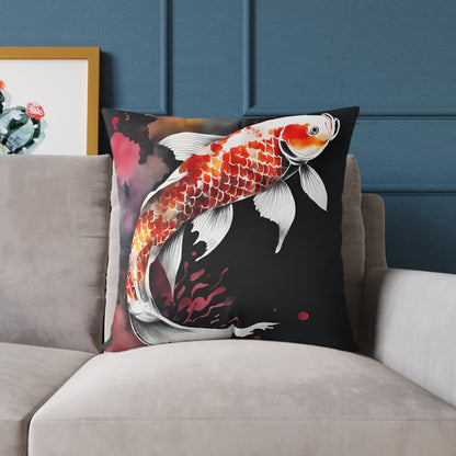 Koi Carp 01 Poly Pillow - Natures Beauty Design