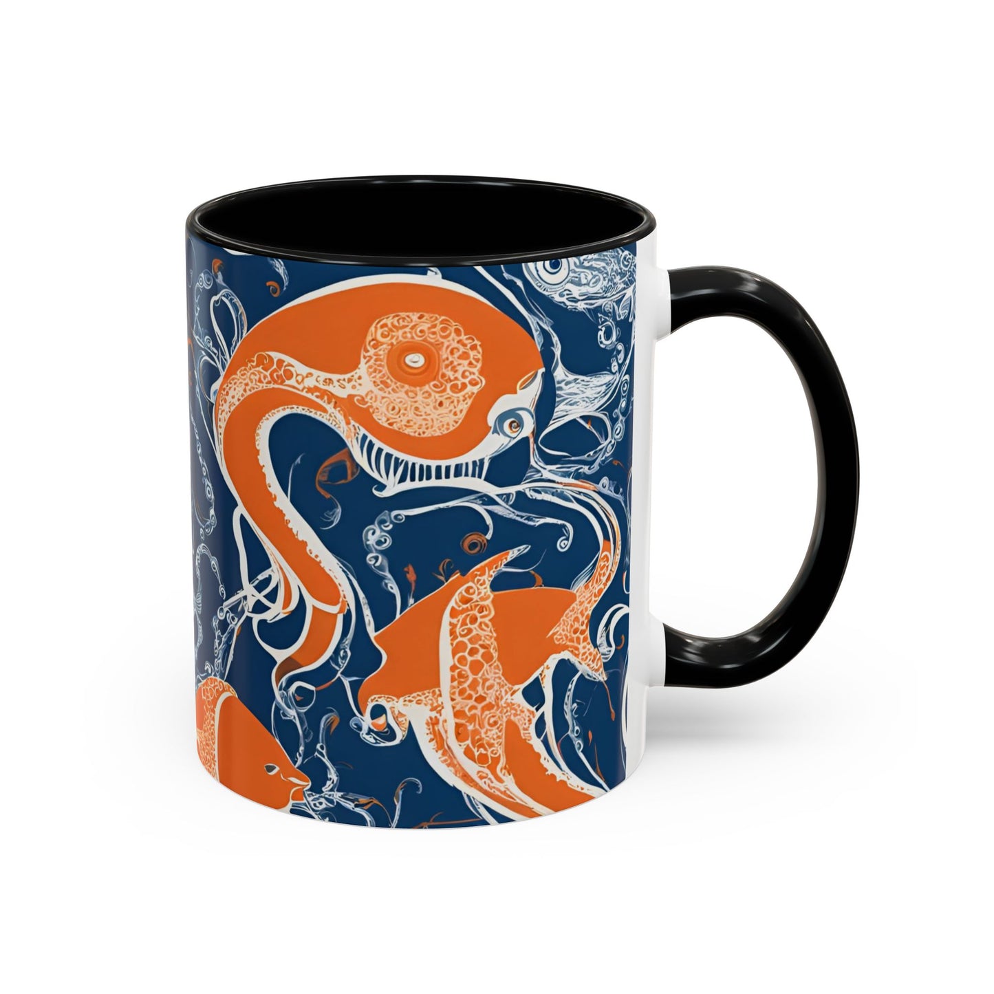 Orange Fish 10 Accent Coffee Mug (11oz)