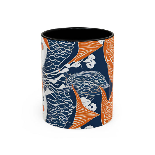 Orange Fish 01 Accent Coffee Mug (11oz)