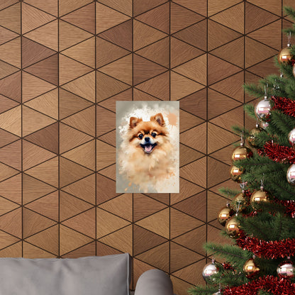 Dogs Pomeranian 04 Matte Vertical Poster