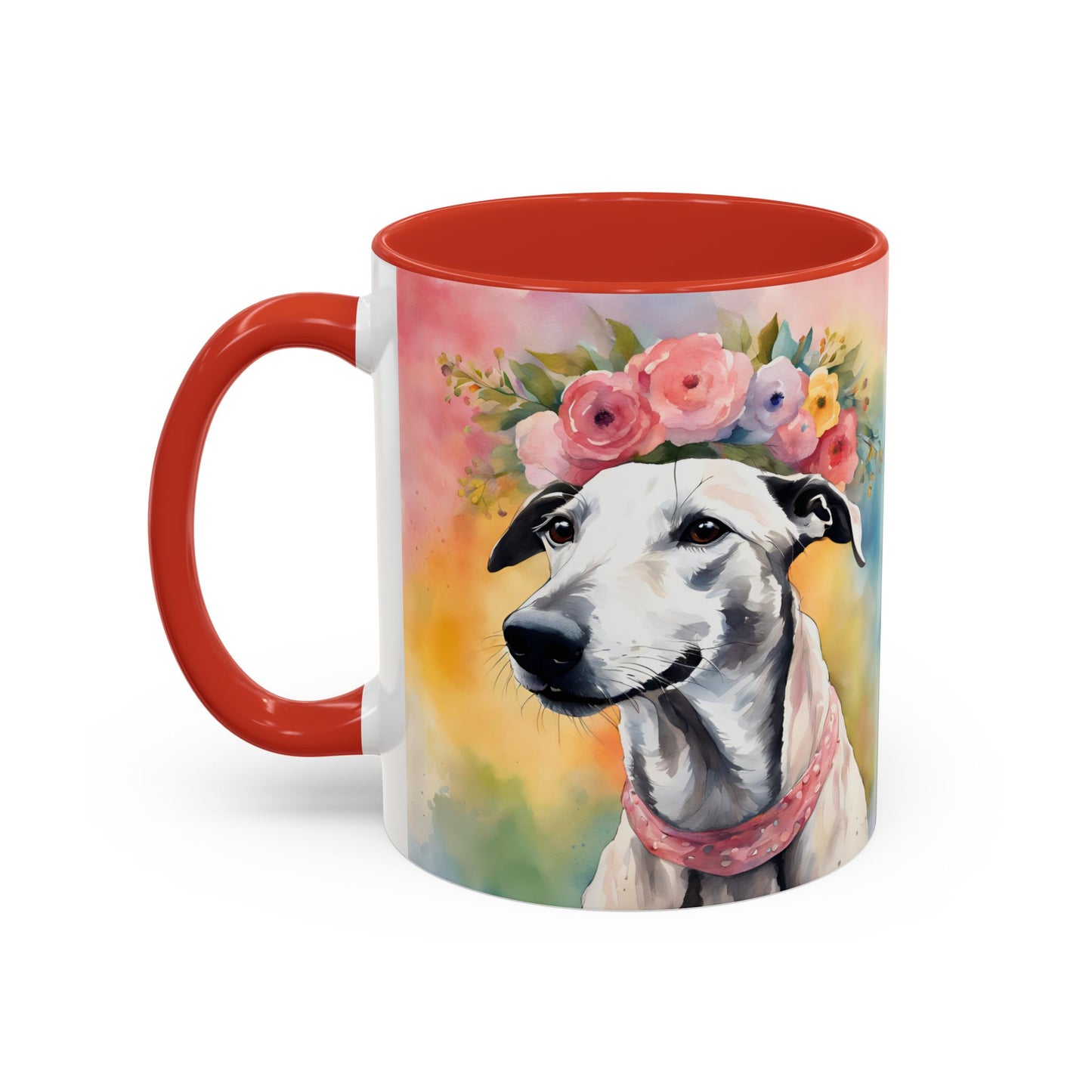 Greyhound 02 Accent Coffee Mug - Dog Lover Gift