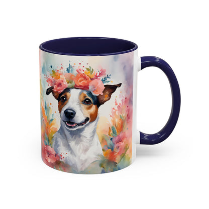 Jack Russell 02 Accent Coffee Mug - Dog Lover Gift