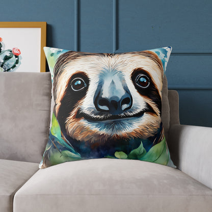 Sloth 01 Poly Pillow - Natures Beauty Design