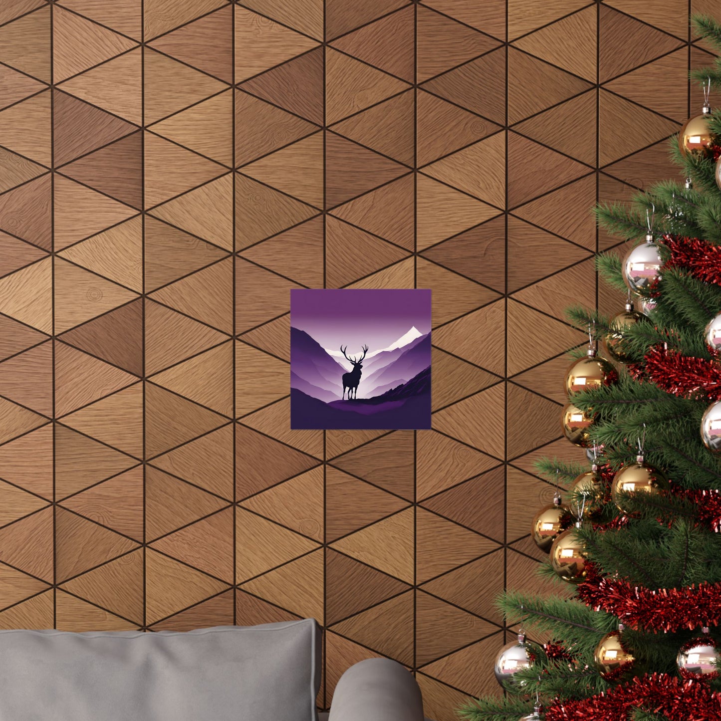 Lone Collection Stag 1 Matte Square Posters