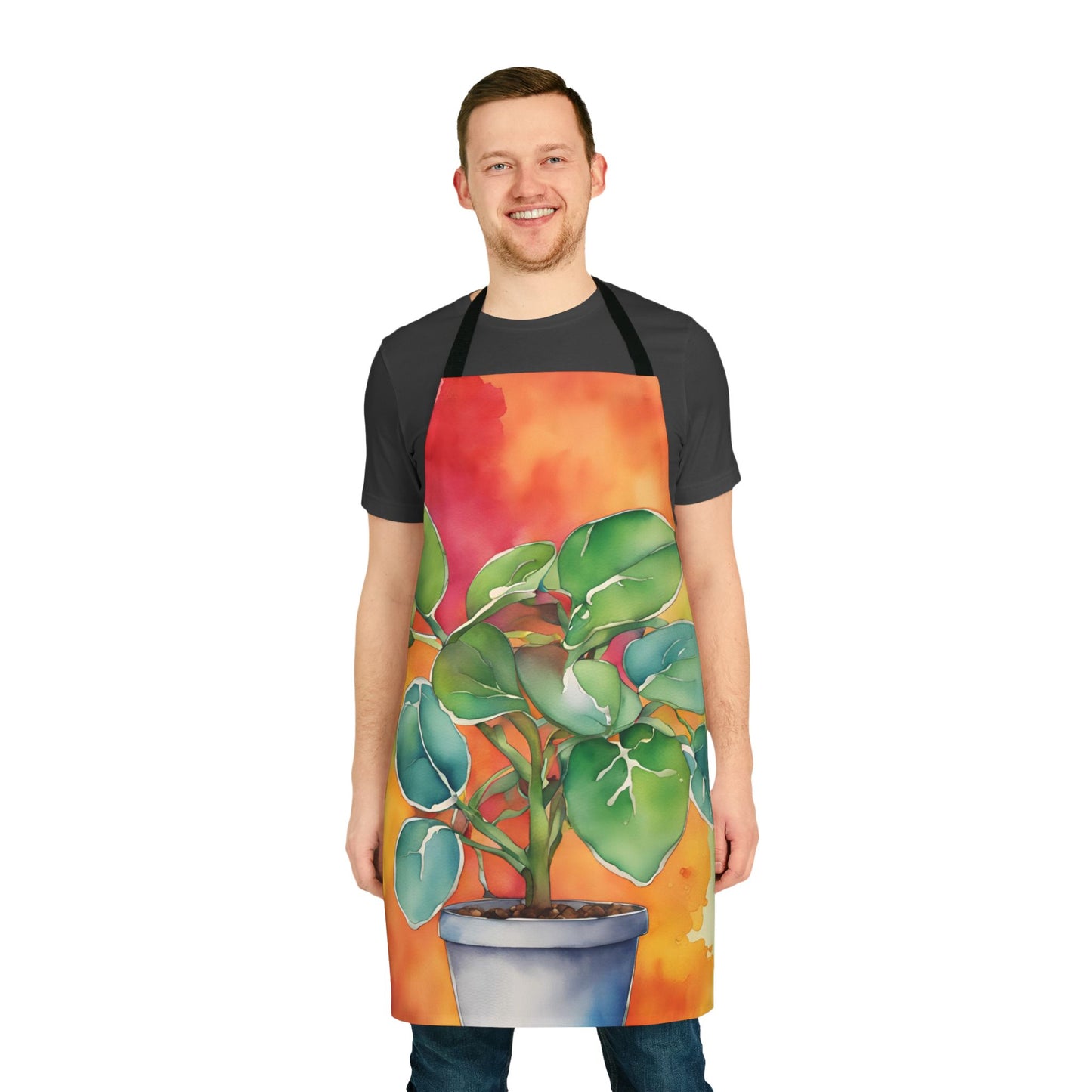 Multi Potted Plant 1 Adult Apron (AOP)
