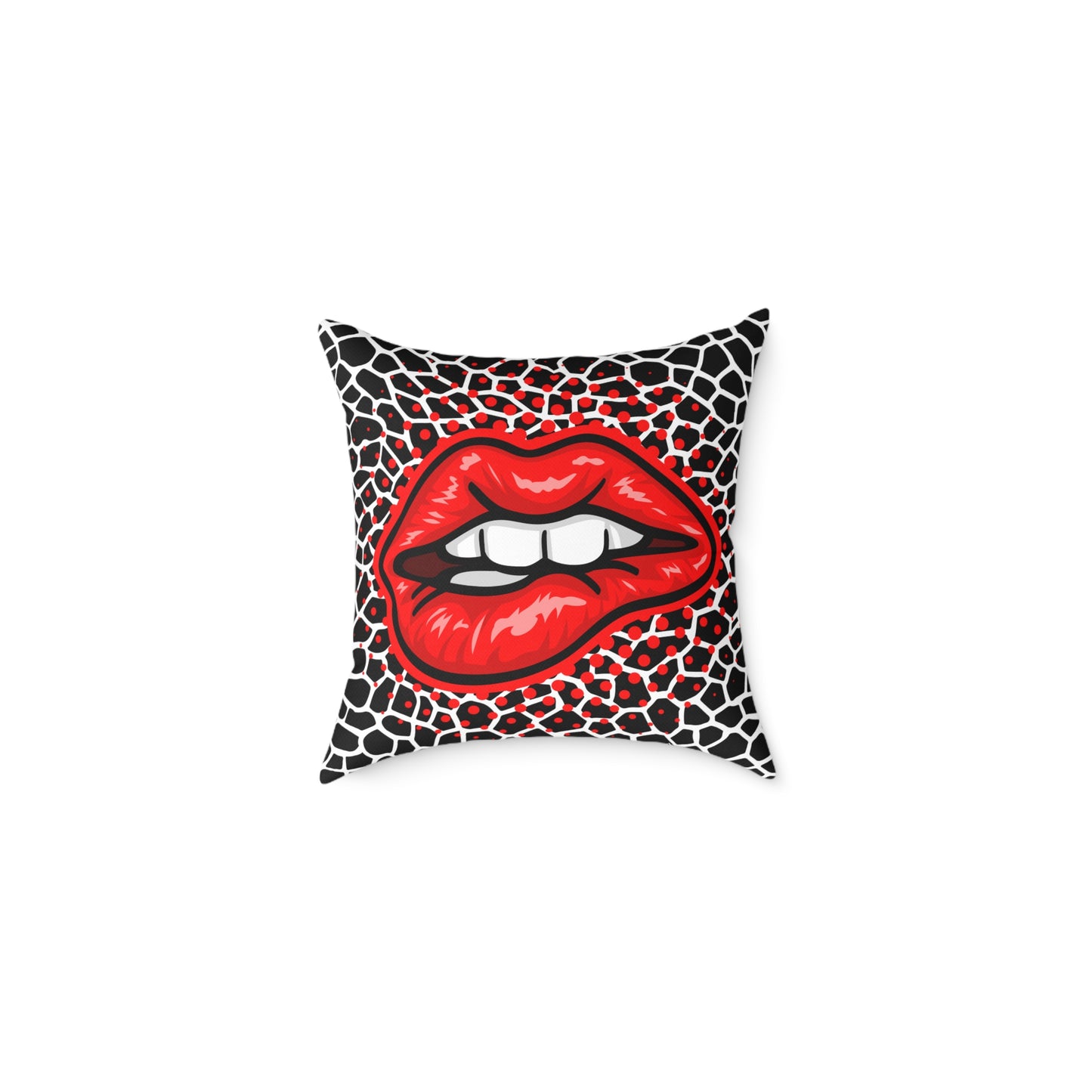Crocodile Lips Poly Pillow