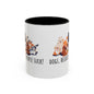 Dogs Because People Suck Accent Coffee Mug (11oz)