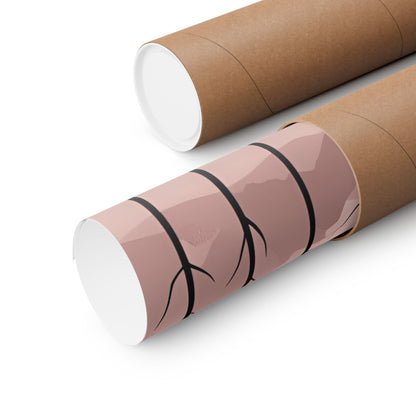 Lonely Forest Pink 27 Matte Square Posters