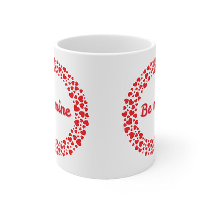 Be Mine Hearts Valentines Mug Ceramic 11oz