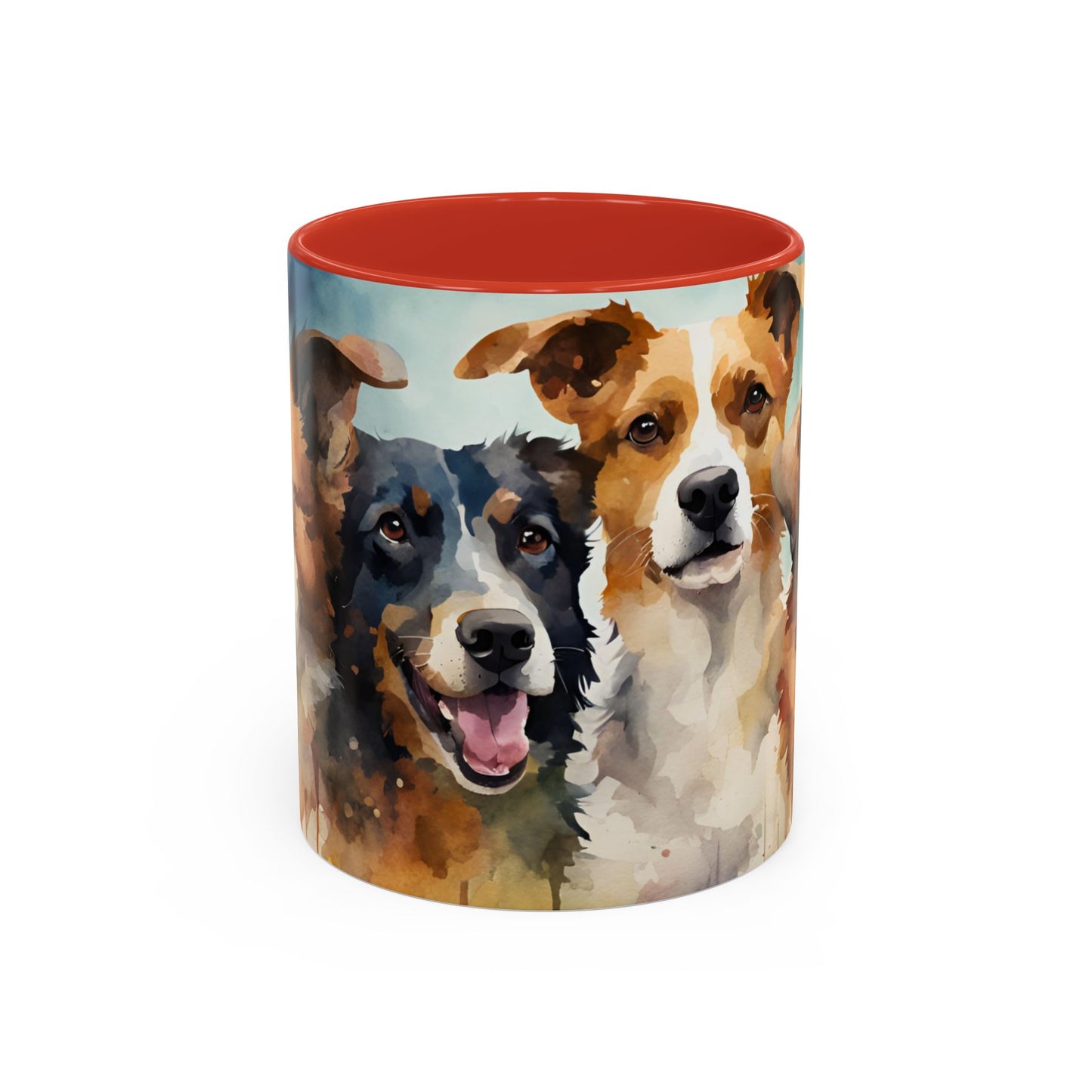 Multicoloured Doggies 5 Accent Mug 11oz