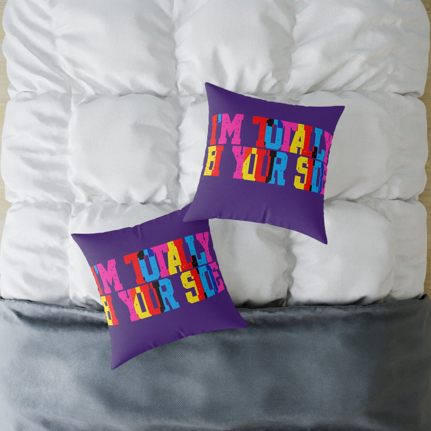 Totally Bi Your Side Poly Pillow
