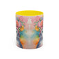 Floral Rag Doll Cat 02 Accent Coffee Mug - 11oz Perfect for Cat Lovers & Gifts