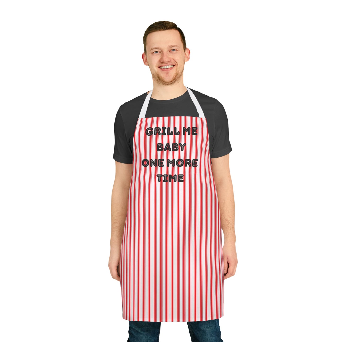 Grill Me Baby One More Time Apron, Cooking Pun