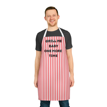 Grill Me Baby One More Time Apron, Cooking Pun