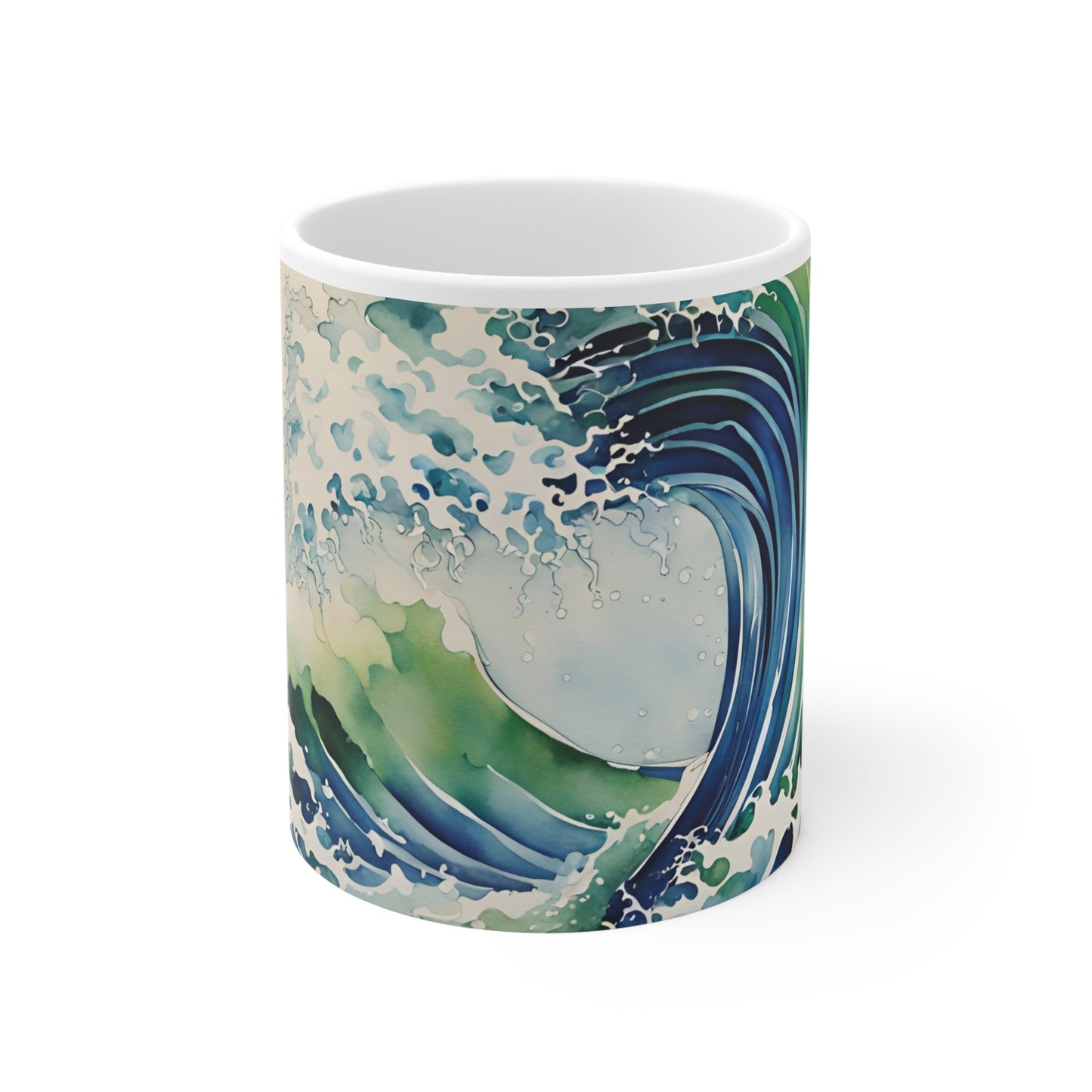 Japanese Waves 02 Mug - Nature's Beauty Collection