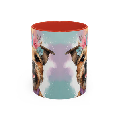 Border Terrier 02 Accent Coffee Mug - Dog Lover Gift