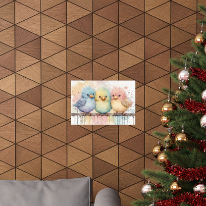 Nursery Birdies 1 Matte Horizontal Posters