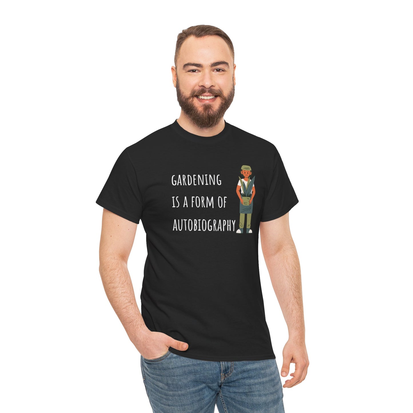 Gardening Is A Form Of Autobiography Unisex Heavy Cotton Tee