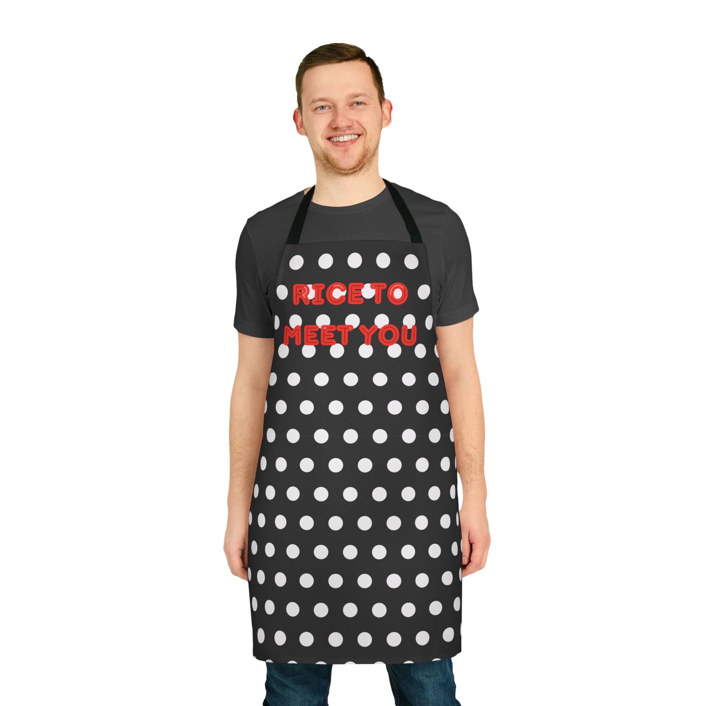 Rice To Meet You Apron, Cooking Pun