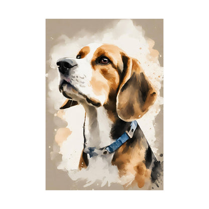 Dogs Beagle 03 Matte Vertical Poster